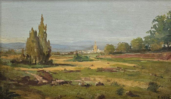 Fernando Vega (1903-?) - Tierra abierta, Antiek en Kunst, Kunst | Schilderijen | Klassiek