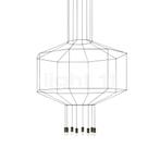 Vibia Wireflow Hanglamp LED, 120 x 120 cm - met glazen diffu, Huis en Inrichting, Verzenden, Nieuw