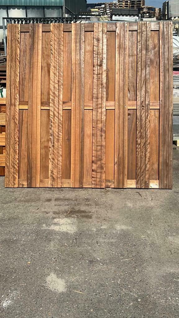 HARDHOUTEN TUINSCHERMEN € 140,00/st, Tuin en Terras, Schuttingen, Minder dan 3 meter, Nieuw, Hout, 1 tot 2 meter