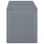 Tuinbox 180 L PP rattan grijs (Schuurtjes-Rekken), Tuin en Terras, Verzenden, Nieuw