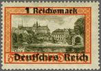 Duitse Rijk 1939 - 1 Mark met kopstaand watermerk -, Gestempeld
