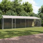 vidaXL Hondenbench Zilver 800 x 200 x 256 cm Gegalvaniseerd, Dieren en Toebehoren, Verzenden, Nieuw