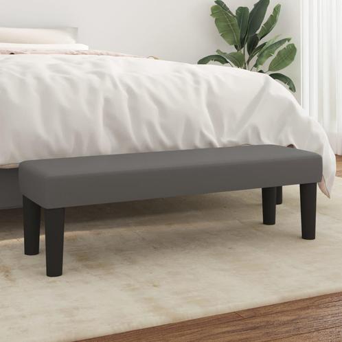 vidaXL Bankje 100x30x30 cm kunstleer grijs, Huis en Inrichting, Banken | Bankstellen, Nieuw, Minder dan 150 cm, Leer, Verzenden