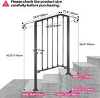 Trapleuning buiten - Balustrade - 2-3 Treden - Zwart - Redli, Verzenden, Zo goed als nieuw