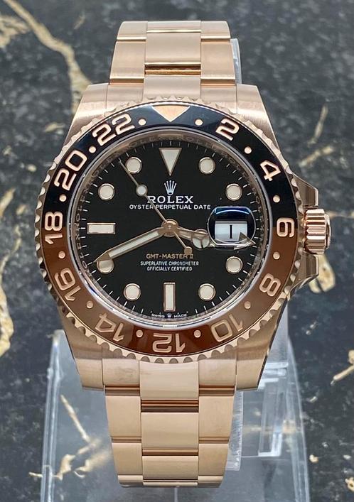 Rolex GMT-Master II - 2024 -126715CHNR - Rootbeer, Sieraden, Tassen en Uiterlijk, Horloges | Heren, Goud, Nieuw, Goud, Rolex, Polshorloge