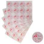 Fako Bijoux® - Flamingo Stickers Op Vel - 38mm - Thank You, Verzenden, Nieuw