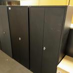 Zwarte metalen 2-deurskast - 180x80x38 cm, Nieuw, Ophalen of Verzenden