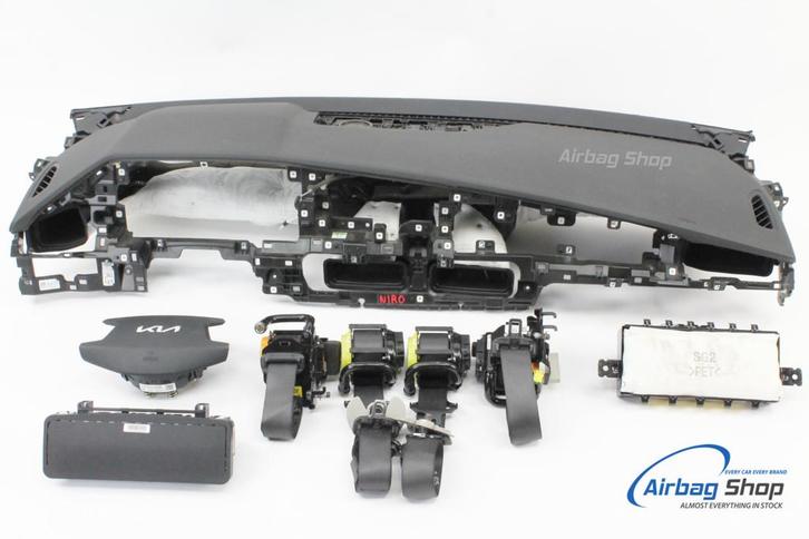 AIRBAG SET – Dashboard zwart met speaker KIA NIRO (2021 – …), Auto-onderdelen, Dashboard en Schakelaars, Gebruikt, Kia