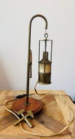 Staande lamp - Messing - Messing mijnwerkerslamp