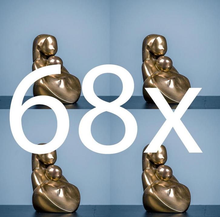 beelden: bronskleurige moeder en kind beelden, Antiek en Kunst, Kunst | Designobjecten, Ophalen of Verzenden