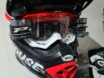 Progrip 3200 crossbril met roll off XL FL Rood / Wit beschikbaar voor biedingen