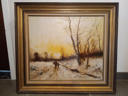 Henri Joseph Pauwels (1903-1983) - Winterwandeling, Antiek en Kunst, Kunst | Schilderijen | Klassiek