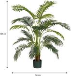 Mica Decorations Areca Palm Kunstplant in Pot - H134 x Ø50, Verzenden, Nieuw