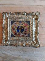 Reliekhouder - Hout, Metaal, Papier, Textiel, Verguld -