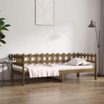 vidaXL Slaapbank 90x200 cm massief grenenhout honingbruin, 90 cm, Eenpersoons, Bruin, Verzenden