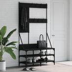 vidaXL Kledingrek met schoenenrek 100x40x184 cm zwart, Kleding | Dames, Kledingrekken, Verzenden, Nieuw