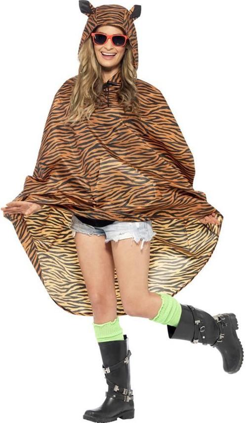 Party poncho festival tijger, Kleding | Dames, Carnavalskleding en Feestkleding, Nieuw, Ophalen of Verzenden