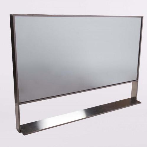 Badkamerspiegel Casajoy 100x70cm RVS Frame en Planchet, Doe-het-zelf en Verbouw, Sanitair, Bad, Nieuw, Ophalen of Verzenden