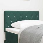 vidaXL Fluwelen Hoofdbord Geruit Donkergroen 80 cm Fluweel, Verzenden, Nieuw, Groen, Stof