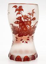 Meyrs Neffe Art Nouveau Etched-Engraved-Hand painted Glass, Antiek en Kunst