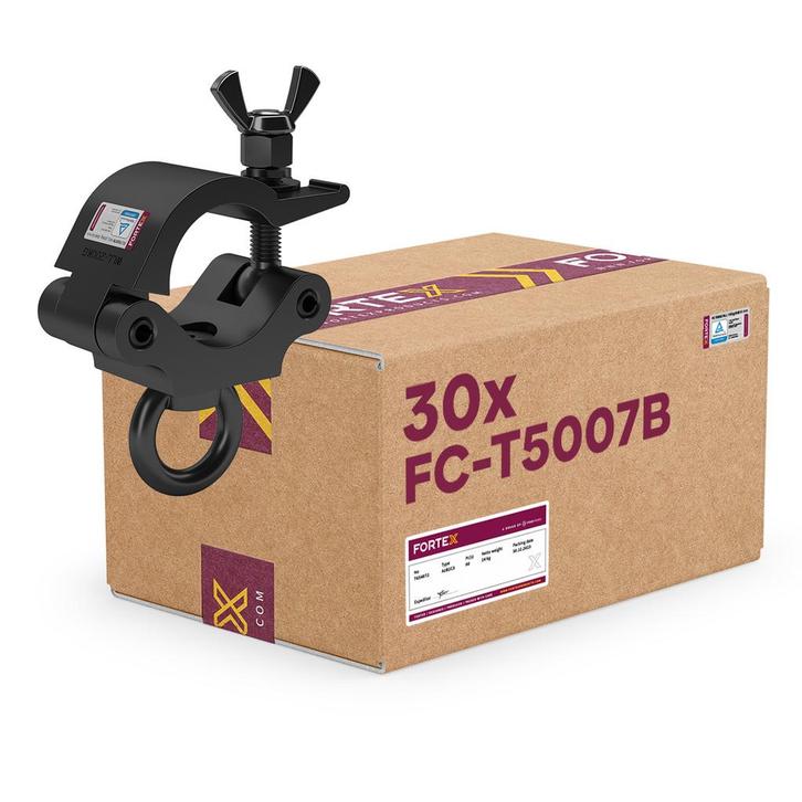 30x FORTEX Half Coupler truss klem WLL 200kg buis Ø48-51mm +, Muziek en Instrumenten, Licht en Laser, Verzenden