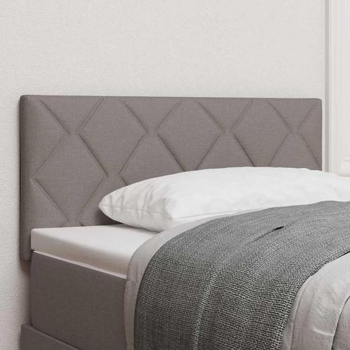 vidaXL Hoofdbord met LED -striplichten Verstelbaar Taupe 100, Huis en Inrichting, Slaapkamer | Bedden, Nieuw, Stof, Verzenden