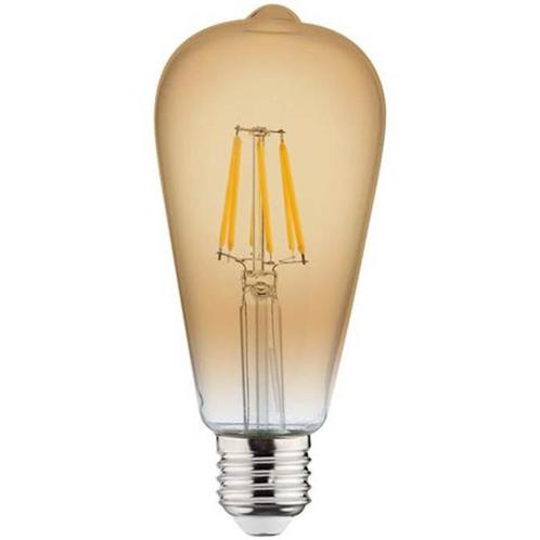 LED Lamp - Filament Rustiek - Vita - E27 Fitting - 6W, Huis en Inrichting, Lampen | Losse lampen, E27 (groot), Soft of Flame, Nieuw