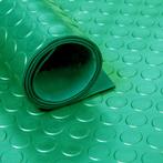 Rubber loper / rubbermat op rol Noppen 3mm groen - Breedte, Verzenden, Nieuw