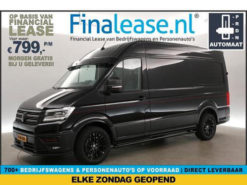 Volkswagen Crafter 2.0 TDI AUT HERO EDITION L3H3 ACC €799pm, Auto's, Bestelauto's, Lease, Automaat, Diesel, Volkswagen, Zwart