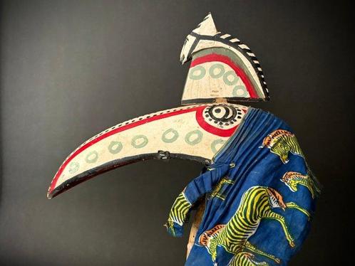 Neushoornvogel marionetpop - Bozo - Mali (Zonder, Antiek en Kunst, Kunst | Niet-Westerse kunst