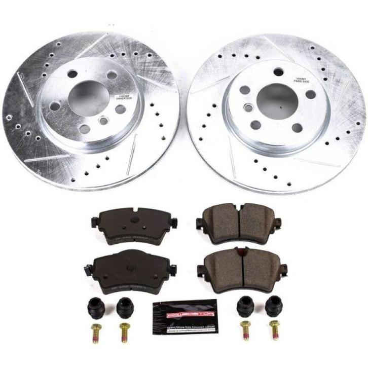 Power Stop 14-19 Mini Cooper Front Z23 Evolution Sport Brake, Auto-onderdelen, Remmen en Aandrijving, Ophalen of Verzenden