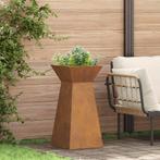 vidaXL Tuinpijler met Bak 35x35x73 cm - Weerbestendig Staal, Verzenden, Minder dan 60 cm, Nieuw, Metaal