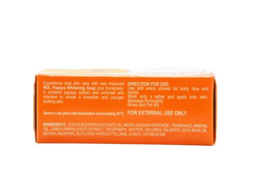 RDL Papaya Whitening zeep,  met sunscreen 135 gram, Sieraden, Tassen en Uiterlijk, Beautycases, Ophalen of Verzenden