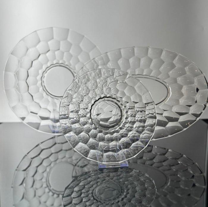 Val Saint Lambert - René Delvenne - Bord (3) - Kristal -, Antiek en Kunst, Antiek | Glas en Kristal