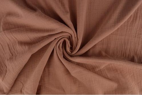 10 meter mousseline stof - Oud roze - Double gauze, Hobby en Vrije tijd, Stoffen en Lappen, 120 cm of meer, 200 cm of meer, Roze