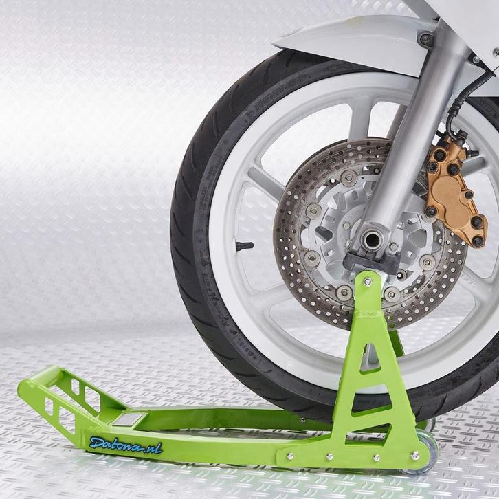 Datona MotoGP Paddockstand voorwiel - Kawasaki groen -, Motoren, Onderdelen | Merk-onafhankelijk, Nieuw, Ophalen of Verzenden