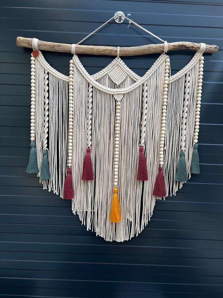 Handgemaakte Boho Macramé Wandhanger Anatolia, Huis en Inrichting, Woonaccessoires | Overige, Nieuw, Verzenden
