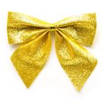 Kerststrik | Decoris | 9 cm | 5 stuks (Goud), Diversen, Kerst, Verzenden, Nieuw