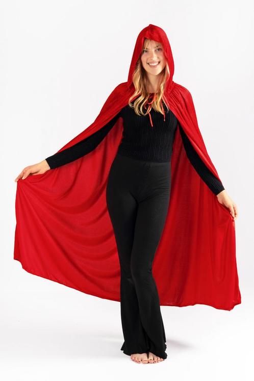 Roodkapje Cape Kostuum Pak Lange Poncho Red Riding Hood Mant, Kleding | Dames, Carnavalskleding en Feestkleding, Kleding, Nieuw