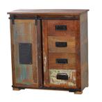 *WOONWINKEL* Wandkast Van Gerecycled Hout, Verzenden, Nieuw