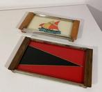 Dienblad - Glas, Hout - Set van dienbladen