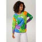 Aniston CASUAL Sweatshirt bedrukt met grote bloemen en, Verzenden, Nieuw