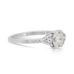 Ring - 18 karaat Witgoud - 0.83ct. tw. Diamant (Natuurlijk), Nieuw
