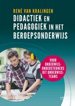 Didactiek en pedagogiek in het beroepsonderwijs, Boeken, Gelezen, Rene van Kralingen, Verzenden