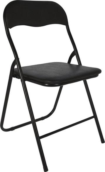 Klapstoel/Vouwstoel 40 x 38 cm - Zwart