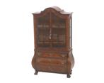 Een miniatuur mahonie gefineerde vitrinekast, 20e eeuw, Antiek en Kunst, Antiek | Meubels | Kasten