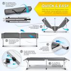 Campingbed - veldbed XXL - Opvouwbaar - 210 x 90 x 42 cm -, Caravans en Kamperen, Verzenden, Nieuw