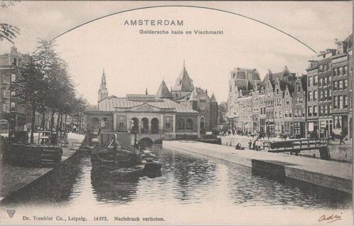 AMSTERDAM - Geldersche kade en Vischmarkt, Verzamelen, Ansichtkaarten | Nederland, Verzenden