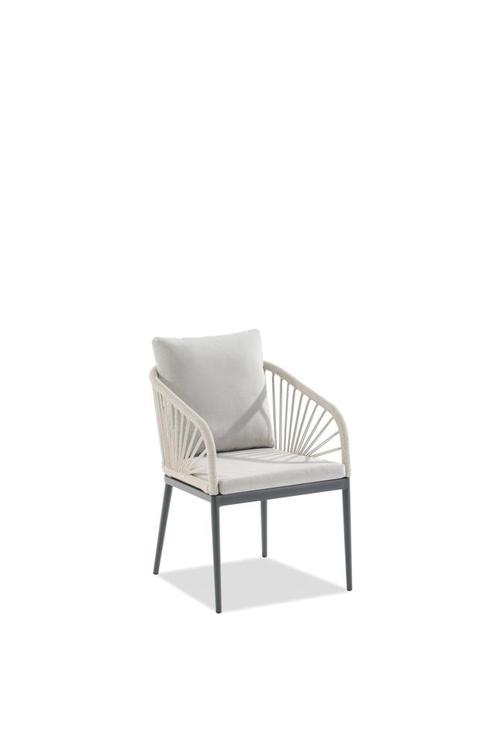 Niehoff Pino Designstoel Aluminium - Kieselbeige, Tuin en Terras, Tuinstoelen, Ophalen of Verzenden