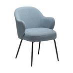 *WOONWINKEL* Dan-Form Bae Luxe Eetkamerstoel Met Armleuninge, Huis en Inrichting, Stoelen, Verzenden, Nieuw, Blauw